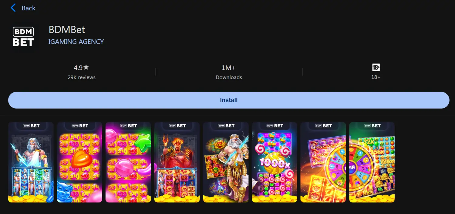 BDM BET Casino App